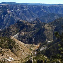 Barrancas del Cobre - Copper Canyon seen from the way on the rim between Areponamichic and Divisadero